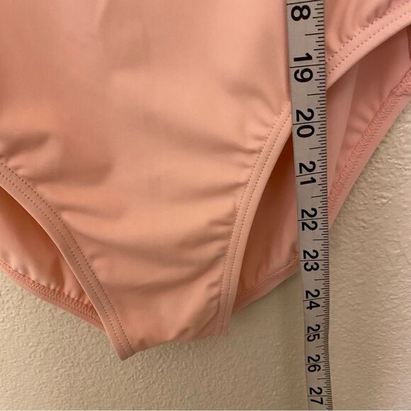 Weissman Balera Costume solo custom dance pink Scallop Neck Leotard MT11264 XLC - Picture 5 of 11